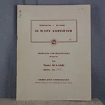 Krohn-hite Model DCA-50(R) DC-500KC Watt Amplifier Operating Manual #1. Fixed Price $14.95.