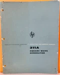 Hp 00093-3 1962 Model 211A Square Wave Generator Operating & Service Manual.. Fixed Price $29.99.