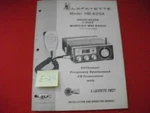 Lafayette HB-625A Solid State 5-WATT 2-WAY Radio Installation & Operating Manual. Fixed Price $38.90.