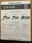 Original Craig Service Manual For Cb Transceivers Scanners Monitors Select One. Fixed Price $9.98.