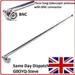 Bnc Telescopic Antenna Receiver Radio Aor Icom Uniden Scanners. Fixed Price $12.20.