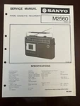 Sanyo M2560 Cassette Tape Recorder Service Manual Vintage Oem Diagrams. Fixed Price $12.99.