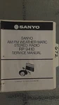 Sanyo Rp 9410 Service Manual Original Repair Book Weather Matic Radio. Fixed Price $19.98.