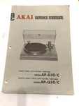 Akai AP-D30/C AP-Q50/C Service Manual **original**. Fixed Price $12.00.
