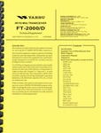 Yaesu FT-2000D Transceiver Technical Supplement Service Manual. Fixed Price $24.95.
