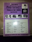 Sams Photofact Service Manual Transistor Radio Series TSM-80. Fixed Price $14.95.