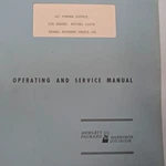 Hewlett Packard Hp 6267A Dc Power Supply Operating Service Manual Lvr Series B3. Fixed Price $9.43.