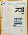 Hp 03406-90003 1970 Model 3406A Broadband Sampling Voltmeter Service Manual.. Fixed Price $39.99.