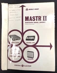 Ge Mastr Ii Two-way Fm Mobile Radio & Control Unit Manual LBI30740C DF9031. Fixed Price $39.99.