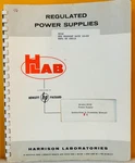 Harrison Labs Hp Model 855B Power Supplies Instruction & Operating Manual.. Fixed Price $29.99.