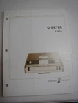 Manual Hp 4342A Q Meter, Used Good Condition. Fixed Price $30.00.