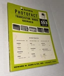 Sams Photofact Transistor Radio Series TSM-103 August 1969. Fixed Price $15.39.