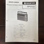 SANYO.OCT/82 /rp 5800 Fm/am Portable Radio Service Manual. Fixed Price $20.00.