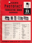 Sams Transistor Service Manual Tsm 31 First Edition Bound Photofacts Schematics. Fixed Price $14.95.