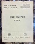 1954 Motorola R-394/U Radio Receiver Technical Manual Us Army Air Force R394. Fixed Price $15.99.