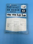 Sams Photofact Radio Series VOL.62 February 1975 CB-62. Fixed Price $7.50.