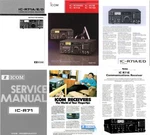 Icom IC-R71A Instruction Manual + Service Color Brochure. Fixed Price $29.95.